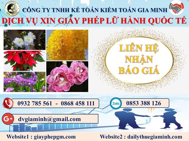 Dịch vụ xin giấy phép lữ hành quốc tế Thái Bình 5 Chi phí dịch vụ xin giấy phép LHQT Thái Bình