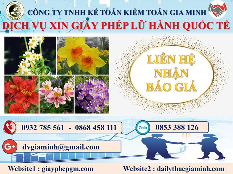 Dịch vụ xin giấy phép lữ hành quốc tế Thừa Thiên Huế 5 Chi phí dịch vụ xin giấy phép lữ hành quốc tế Thừa Thiên Huế