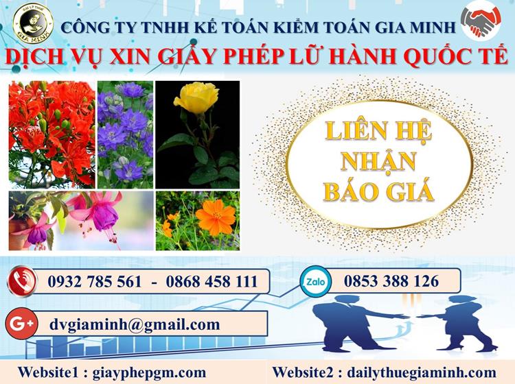 Dịch vụ xin giấy phép lữ hành quốc tế Tuyên Quang 5 Chi phí dịch vụ xin giấy phép LHQT Tuyên Quang