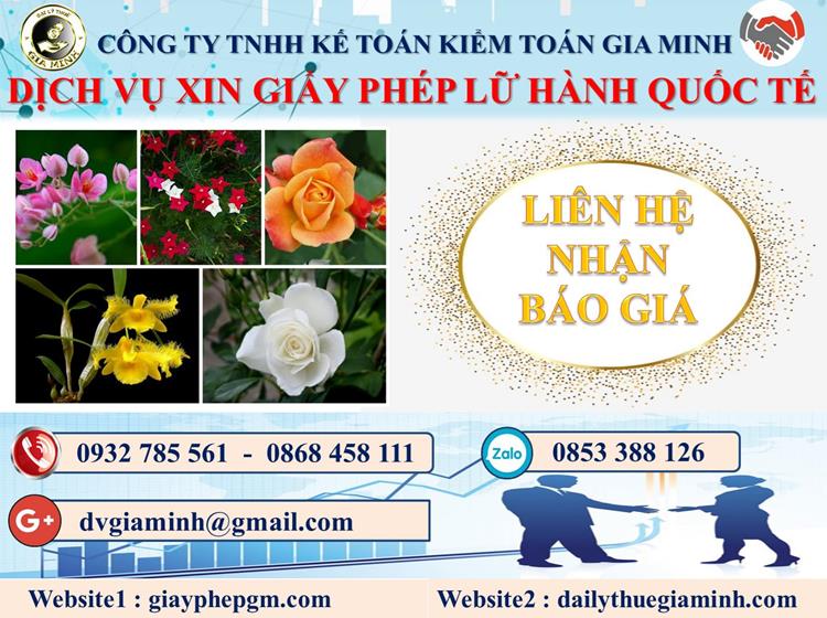 Dịch vụ xin giấy phép lữ hành quốc tế Yên Bái 5 Chi phí dịch vụ xin giấy phép LHQT Yên Bái