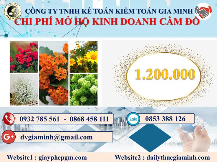 Mở hộ kinh doanh cầm đồ tại Bình Định 2 Chi phí mở hộ kinh doanh cầm đồ tại Bình Định