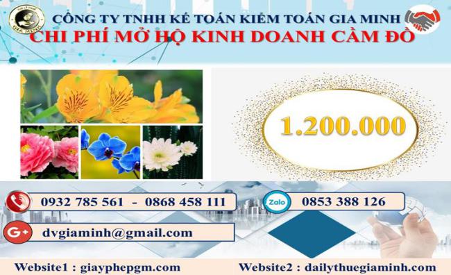 Mở hộ kinh doanh cầm đồ tại Cần Thơ 2 Chi phí mở hộ kinh doanh cầm đồ tại Cần Thơ