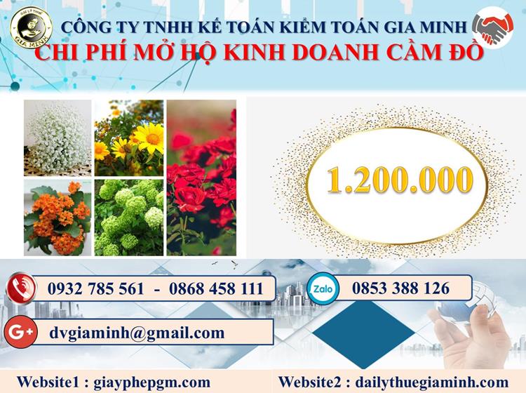 Mở hộ kinh doanh cầm đồ tại Đồng Tháp 5 Chi phí mở hộ kinh doanh cầm đồ tại Đồng Tháp