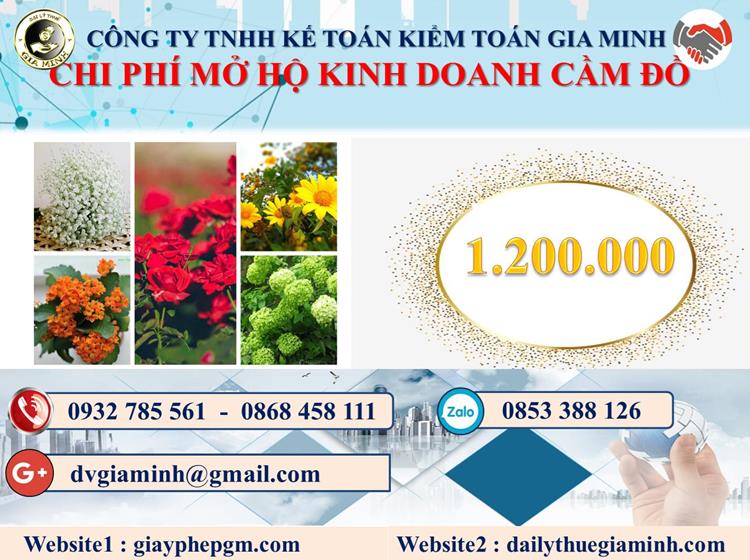 Mở hộ kinh doanh cầm đồ tại Hòa Bình 2 Chi phí mở tiệm cầm đồ tại Hòa Bình