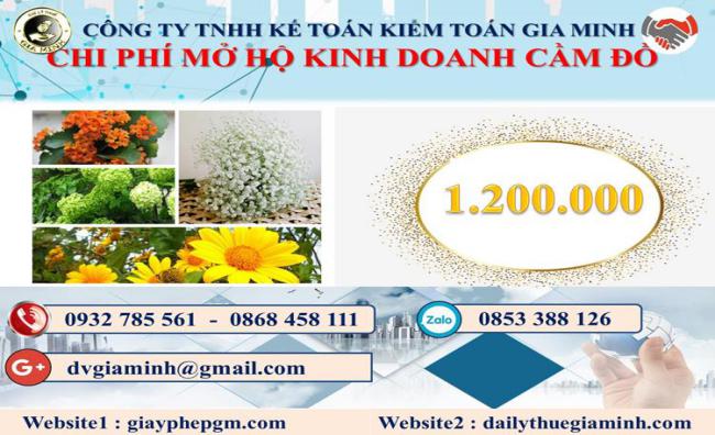 Mở hộ kinh doanh cầm đồ tại Huyện Thạch Oai 2 Chi phí mở hộ kinh doanh cầm đồ tại Huyện Thạch Oai