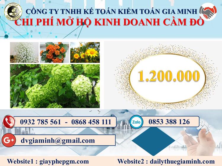 Mở hộ kinh doanh cầm đồ tại Quận 1 2 Chi phí mở HKD cầm đồ tại Quận 1