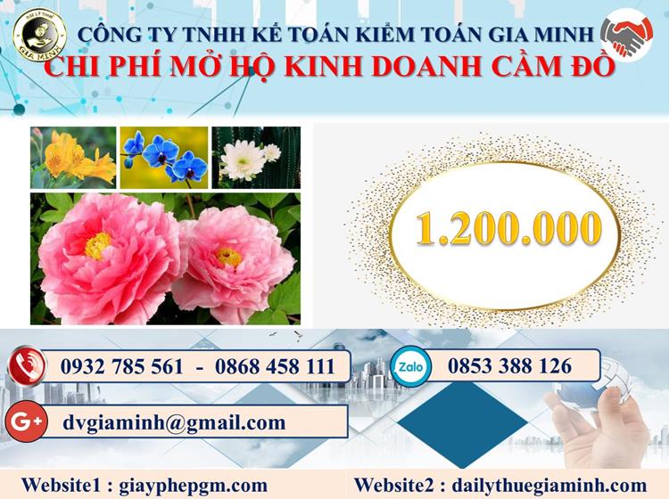 Mở hộ kinh doanh cầm đồ tại Quảng Trị 2 Chi phí mở hộ kinh doanh cầm đồ tại Quảng Trị