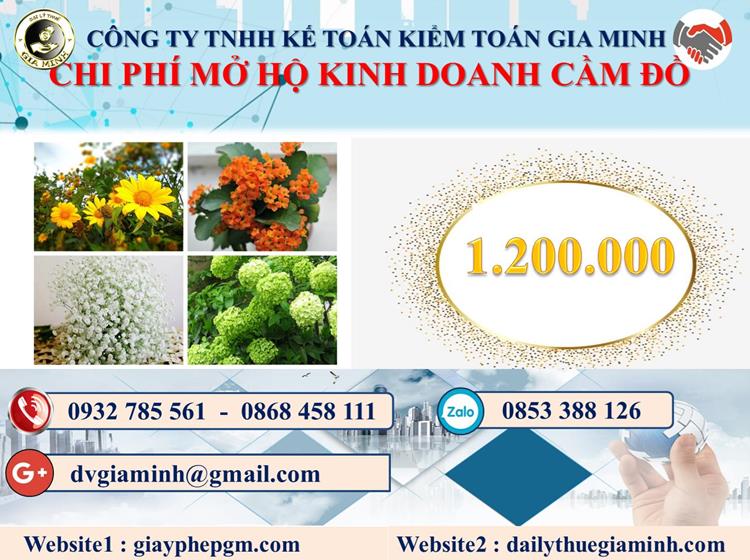 Mở hộ kinh doanh cầm đồ tại TPHCM 5 Chi phí mở HKD cầm đồ tại TPHCM