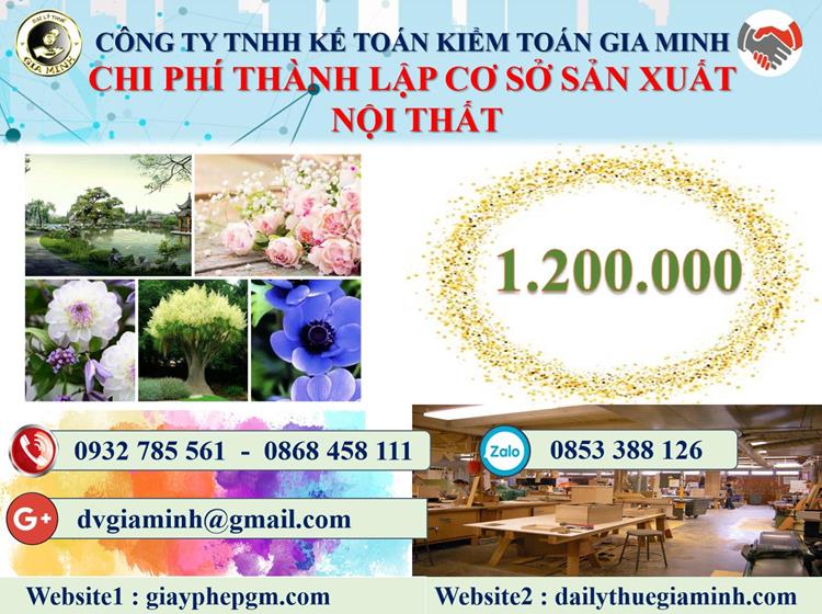 Chi phí thành lập CSSX nội thất tại Hải Phòng