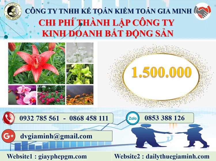 Chi phí thành lập công ty kinh doanh BĐS tại Quận 2
