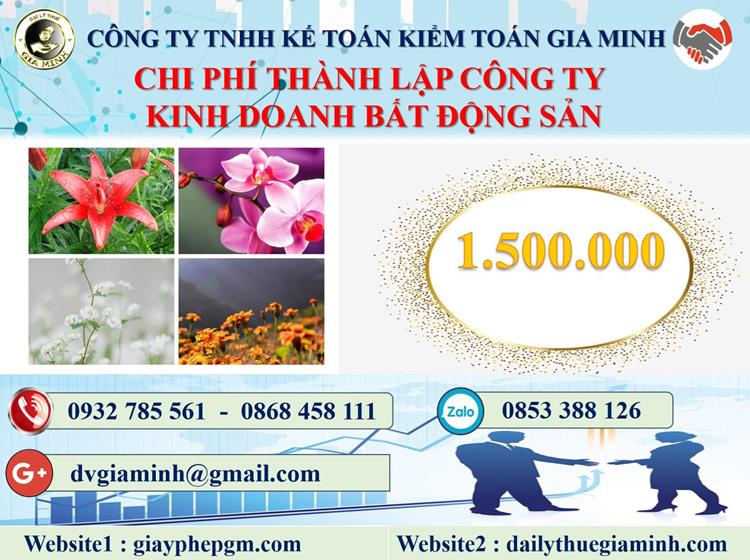 Chi phí thành lập công ty kinh doanh BĐS tại Vũng Tàu