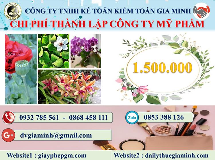 Chi phí thành lập doanh nghiệp kinh doanh mỹ phẩm tại Hưng Yên