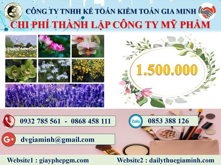 Chi phí thành lập doanh nghiệp kinh doanh mỹ phẩm tại huyện Hóc Môn