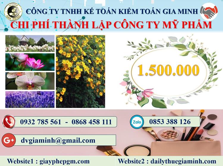 Chi phí thành lập doanh nghiệp kinh doanh mỹ phẩm tại huyện Nhà Bè