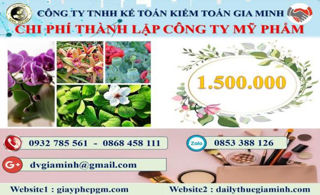 Thành lập công ty kinh doanh mỹ phẩm tại Phú Quốc 5 Chi phí thành lập doanh nghiệp kinh doanh mỹ phẩm tại Phú Quốc