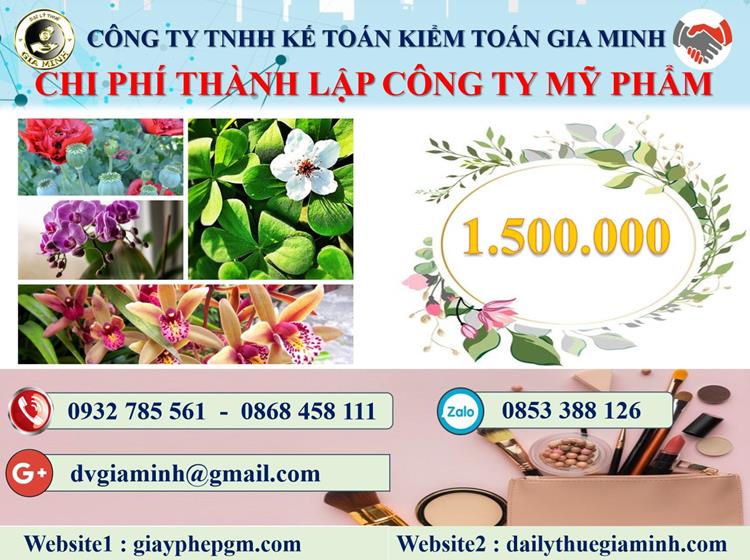 Chi phí thành lập doanh nghiệp kinh doanh mỹ phẩm tại Quận Bình Thạnh