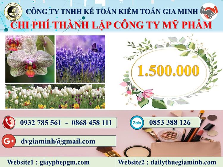 Thành lập công ty kinh doanh mỹ phẩm tại Quận Tân Bình 5 Chi phí thành lập doanh nghiệp kinh doanh mỹ phẩm tại Quận Tân Bình
