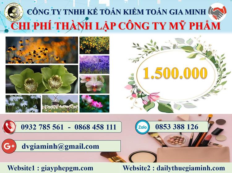 Thành lập công ty kinh doanh mỹ phẩm tại Thái Nguyên 5 Chi phí thành lập doanh nghiệp kinh doanh mỹ phẩm tại Thái Nguyên