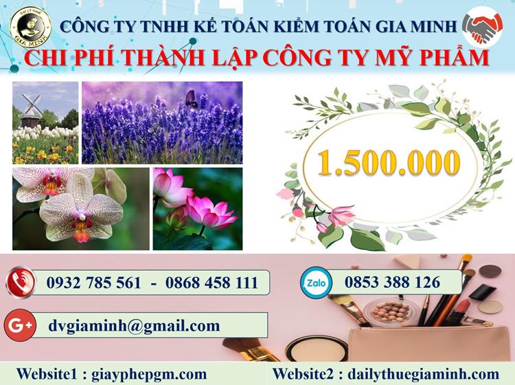 Chi phí thành lập doanh nghiệp kinh doanh mỹ phẩm tại Vũng Tàu