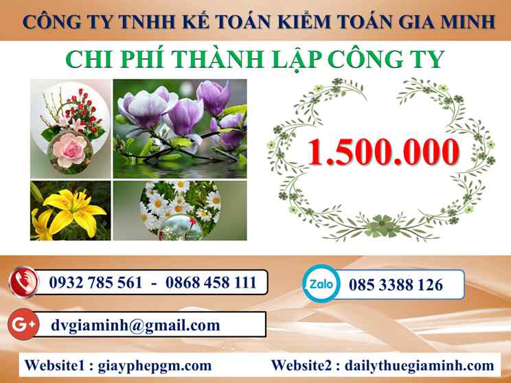 Chi phí thành lập công ty tư vấn thiết kế kiến trúc tại Thanh Hoá