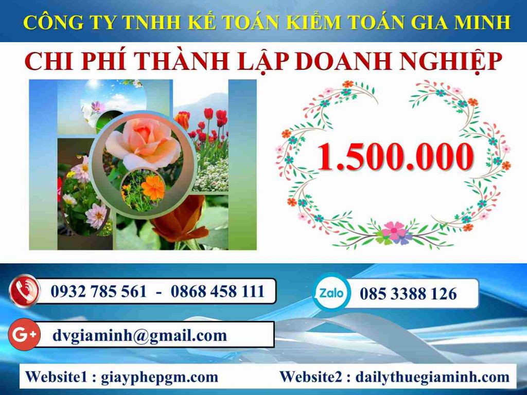 Chi phí thành lập doanh nghiệp Huyện đảo Bạch Long Vĩ