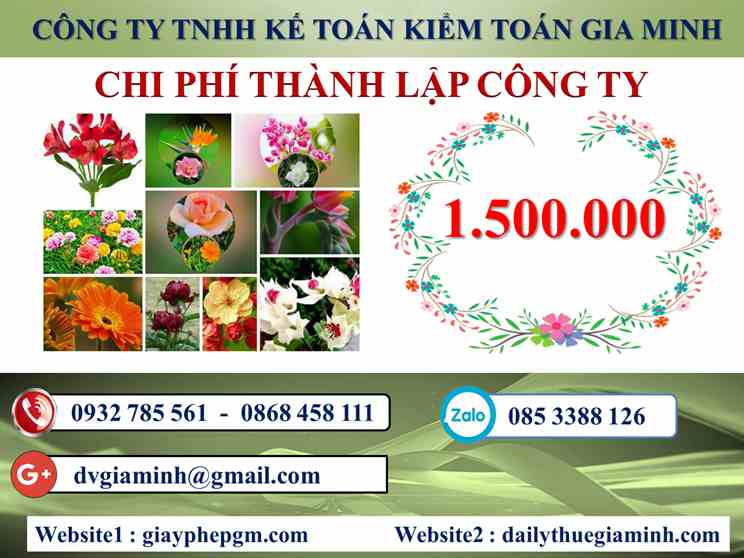 Chi phí thành lập doanh nghiệp Kiên Giang