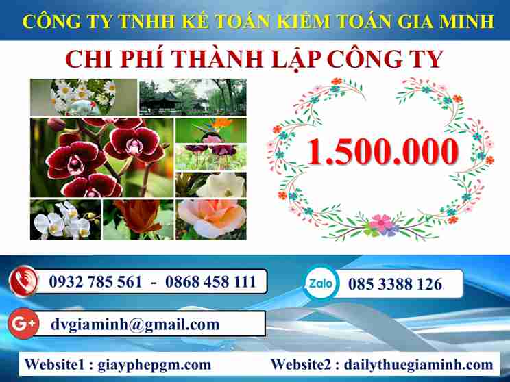 Chi phí thành lập doanh nghiệp Quận 12