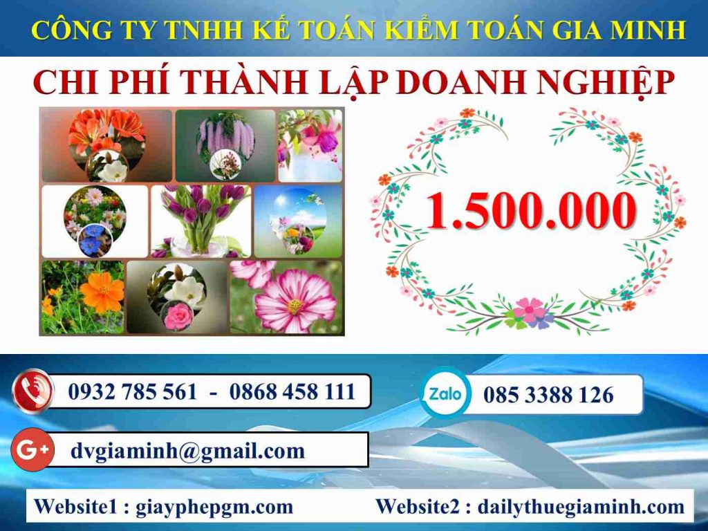 Chi phí thành lập doanh nghiệp Thành phố Hải Phòng