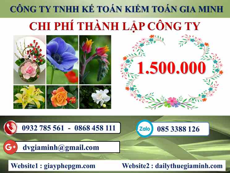 Chi phí thành lập doanh nghiệp TP Hải Phòng