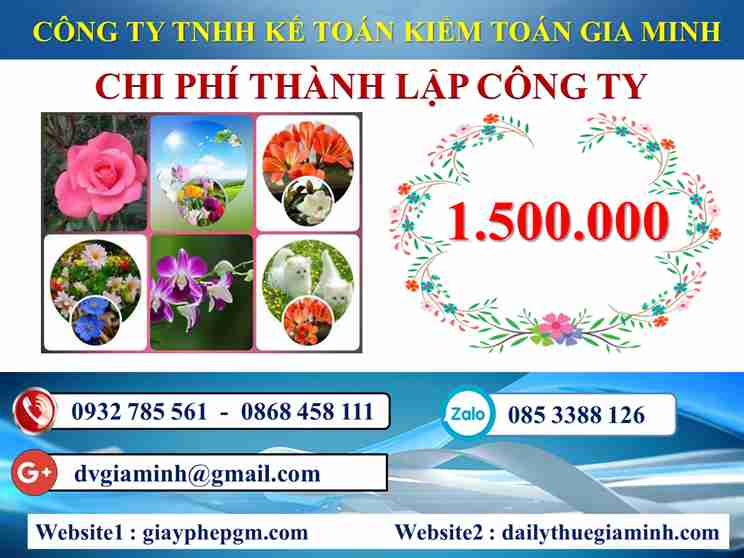 Chi phí thành lập doanh nghiệp trọn gói Bắc Giang
