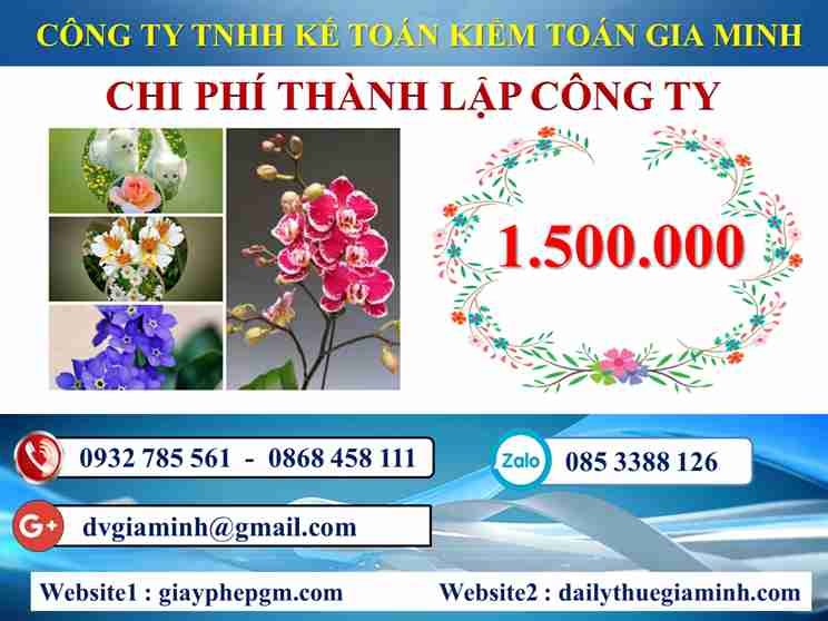 Thành lập doanh nghiệp trọn gói Cao Bằng 5 Chi phí thành lập doanh nghiệp trọn gói Cao Bằng
