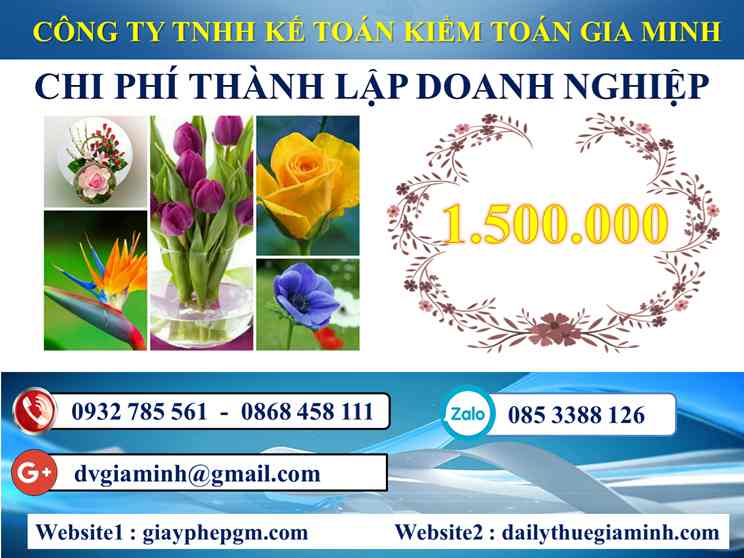 Chi phí thành lập doanh nghiệp trọn gói Quận Tân Phú