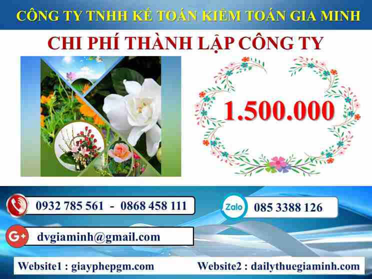Chi phí thành lập công ty trọn gói Thành Phố Hải Phòng