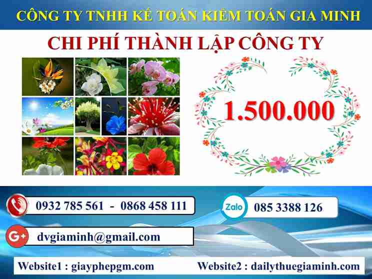 Chi phí thành lập công ty trọn gói TP Hải Phòng