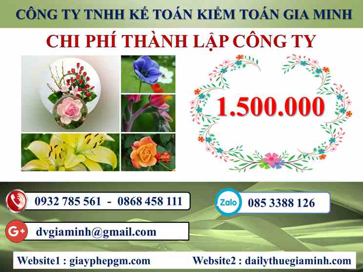 Chi phí thành lập công ty Yên Bái