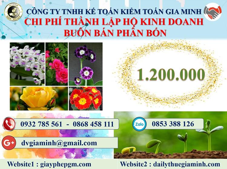 Thành lập hộ kinh doanh buôn bán phân bón tại Đà Nẵng 5 Chi phí thành lập hộ kinh doanh buôn bán phân bón tại Đà Nẵng