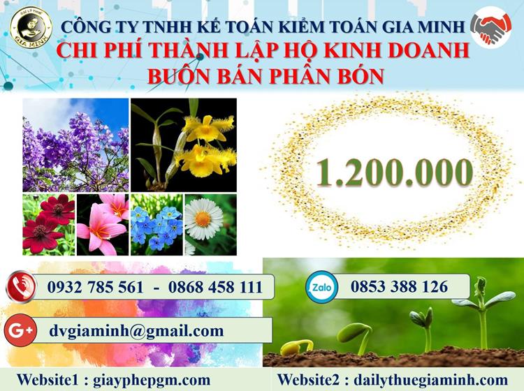 Chi phí thành lập HKD buôn bán phân bón tại Quận 12