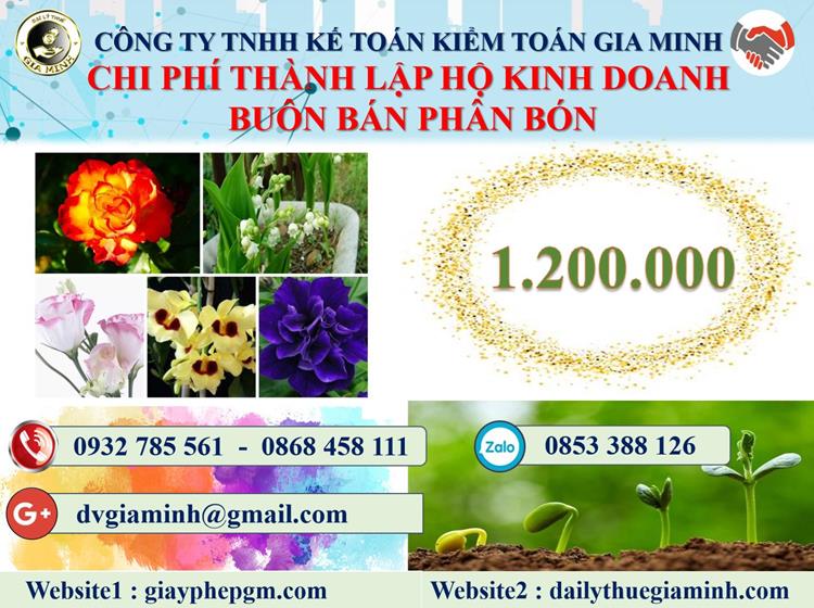 Chi phí thành lập HKD buôn bán phân bón tại Thành phố Hải Phòng