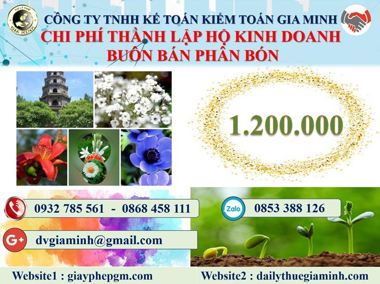 Thành lập hộ kinh doanh buôn bán phân bón tại TP Đà Nẵng 5 Chi phí thành lập HKD buôn bán phân bón tại TP Đà Nẵng