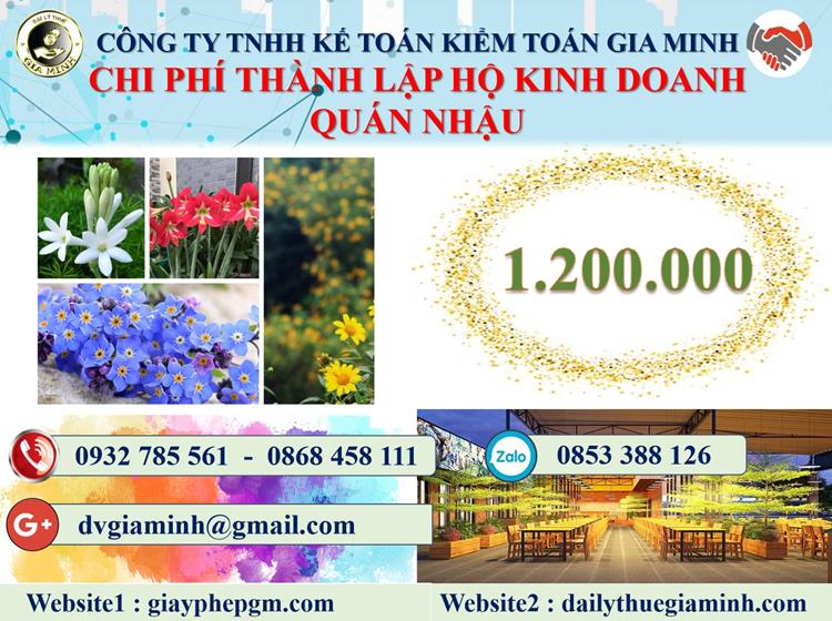 Thành lập hộ kinh doanh quán nhậu tại Hoà Bình 5 Chi phí thành lập hộ kinh doan quán nhậu tại Hoà Bình