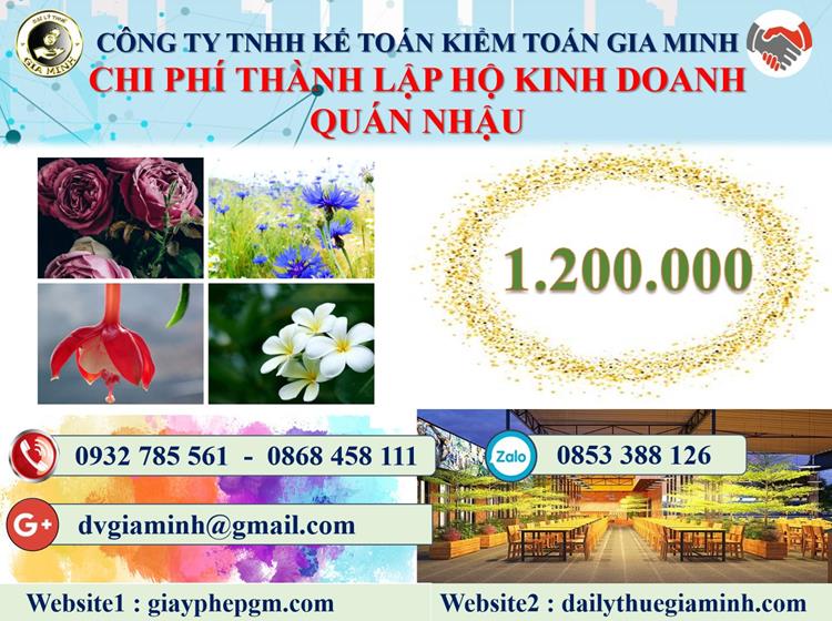 Thành lập hộ kinh doanh quán nhậu tại TPHCM 5 Chi phí thành lập hộ kinh doanh quán nhậu tại TPHCM