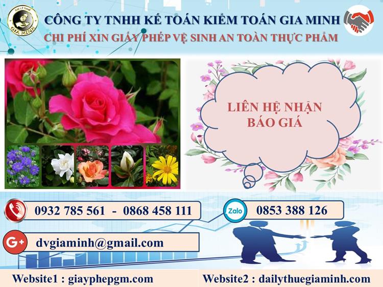 Xin giấy phép vệ sinh an toàn thực phẩm tại Đắk Lắk 5 Chi phí xin giấy phép vệ sinh ATTP tại Đắk Lắk