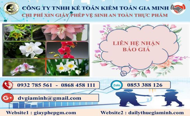 Xin giấy phép vệ sinh an toàn thực phẩm tại Điện Biên 5 Chi phí xin giấy phép vệ sinh ATTP tại Điện Biên