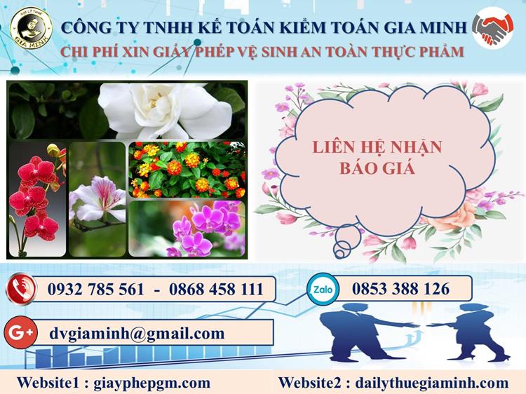 Chi phí xin giấy phép vệ sinh ATTP tại Hà Tĩnh