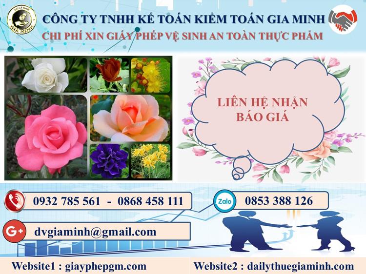 Chi phí xin giấy phép vệ sinh ATTP tại Lai Châu
