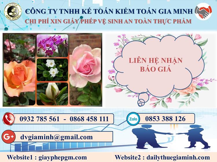 Xin giấy phép vệ sinh an toàn thực phẩm tại Nha Trang 5 Chi phí xin giấy phép vệ sinh ATTP tại Nha Trang