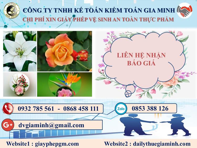 Chi phí xin giấy phép vệ sinh ATTP tại Quận 8