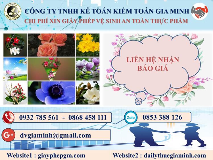 Xin giấy phép vệ sinh an toàn thực phẩm tại Quận Ô Môn 5 Chi phí xin giấy phép vệ sinh ATTP tại Quận Ô Môn