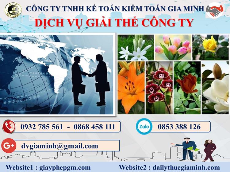 Thủ tục giải thể công ty trọn gói giá rẻ tại Hòa Bình