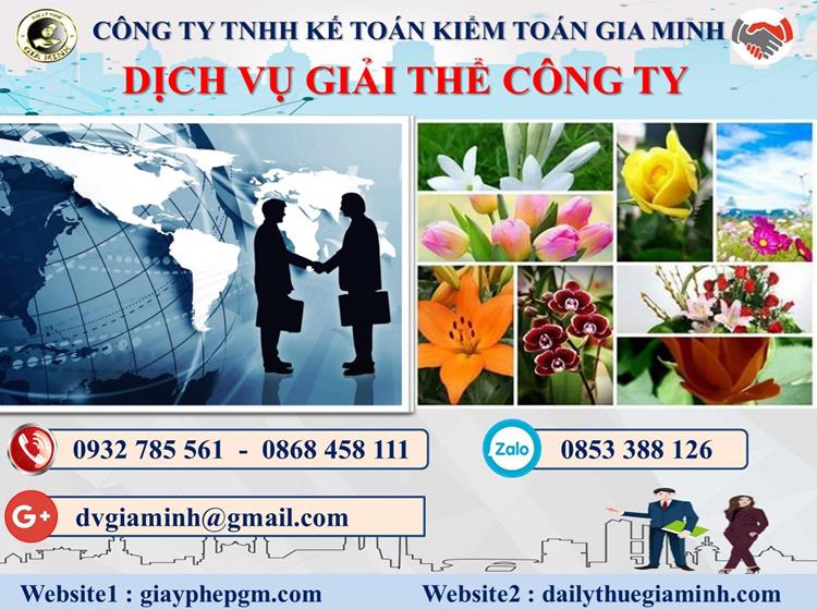 Dịch vụ giải thể công ty trọn gói giá rẻ tại Huyện An Lão 4 Thủ tục giải thể công ty trọn gói giá rẻ tại Huyện An Lão